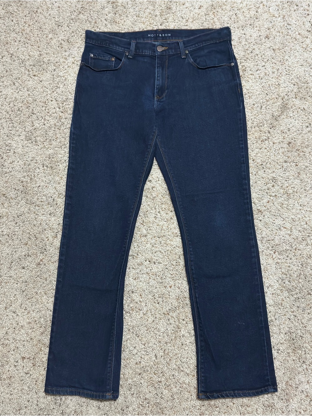 Mott & Bow Oliver Mens 31x31 Jeans Dark Wash Straight Leg Stretch